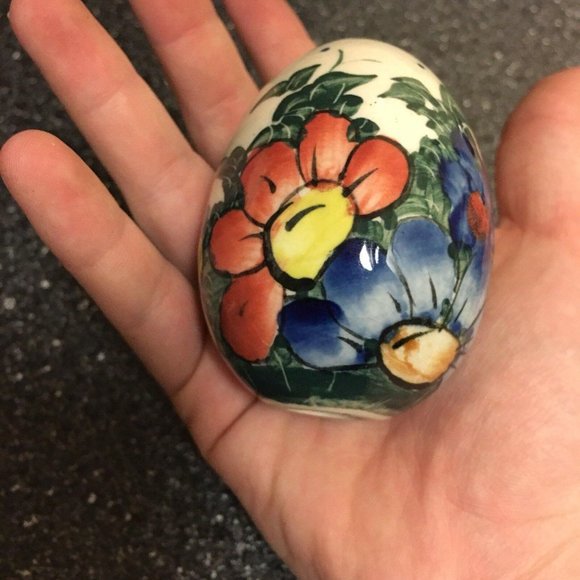 Vintage Hand Painted Egg Decorative Decor Easter Mother’s Day - Picture 8 of 12